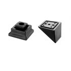 Square connectors for stair baluster