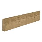 Brown Treated Wood Deck Rail