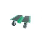 Utility Dolly - Steel and Non-Slip Rubber - Black and Green
