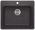 Kitchen Sink - Vision - 1 Bowl - 1 Hole - Silgranit - Cinder - 25" x 21" x 8"