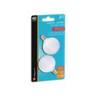 Vanity Bulb - G16.5 - Incandescent - Soft White - Frosted - 40 W - 2/Pack
