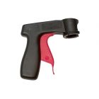 Pistolet pour peinture en aérosol, plastique, noir et rouge