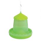 Mangeoire suspendue en plastique pour volaille, 370 mm x 390 mm, 8 kg (17,6 lb), vert lime