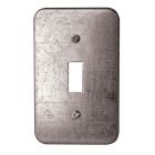 Plaque d'interrupteur en métal