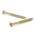 Concrete Screw with Gold Seal Coating - Flat Head - 3/16" x 4" - 50/Pkg