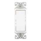 Single Pole Decorative Switch - 15 A - White - 1/Pkg