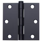Door hinge - Black - 3" x 3" - 2/Pkg