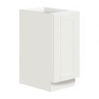 1-Door Base Cabinet - 15" x 34 1/2" x 24" - White