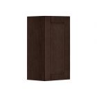 1-Door Wall Cabinet - 15" x 30" x 12" - Chocolate