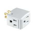 3-Wire Cube Tap - 15 A - White