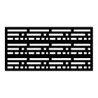 Panneau décoratif Morse, 0,3" x 4' x 2', noir