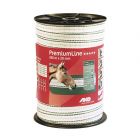 Premium Line Electrical Fence Tape - 20 mm x 200 m - White/Green