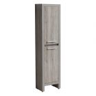 Linen Cabinet - 2 Doors/2 Shelves - on Legs - Nordic Oak