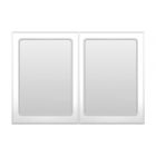 Medicine Cabinet with Mirror - 36" x 36" - 2 Doors/2 Shelves - White