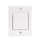 Outside air outlet for central vacuum, white
