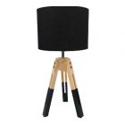 Shilo modern table lamp with 3 wood legs