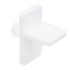 Plastic Shelf Pin - White - 0,5" x 1" - 8/Pkg