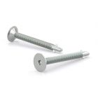Zinc Plated Metal Screws - Wafer Head With Reamer - 1 7/16" - 100/Pkg