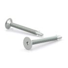 Zinc Plated Metal Screws - Wafer Head With Reamer - 2" - 100/Pkg
