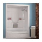 3-PIece Tub Shower - Aspen - 60" x 31" - Acrylic - Right Drain - White
