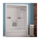 3-Piece Tub Shower - Aspen - 60" x 31" - Acrylic - Left Drain - White