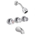 Faucet bath/shower 3 handles