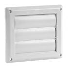 Louvered vent cap for dryer