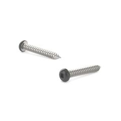 Metal Screws - Black Pan Head - 8 x 3/8'' - Box of 100