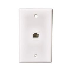 Plaque murale blanche CAT5E/6