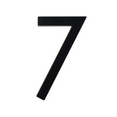 Designer Style House Number #7 - Matte Black - 5"