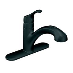 Robinet d'évier Renzo, noir mat