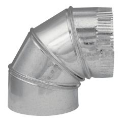 Coude réglable à 90°, calibre 30, 5", acier galvanisé
