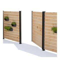 Gate Frame Kit - 72" - Black - 2/Pkg