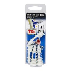 WallDriller PLUS #8 (4 mm) Anchors + screws (4)