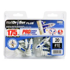 WallDriller PLUS #10 (5 mm) Anchors + screws (20)