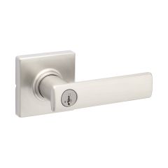 Breton Square Rose Keyed Entry Levers