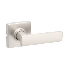 Breton Square Rose Passage Levers - Satin Nickel