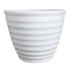 Pot avec soucoupe attachée Beehive, 14"