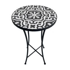 Table d'appoint extérieure en métal