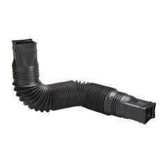 Flex-A-Gutter Spout Downspout Extension - Vinyl - Black - 25-55" Adjustable