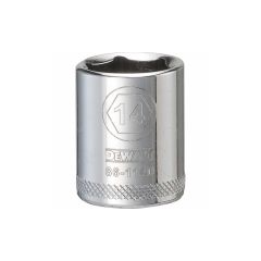 14 mm - 6 Point Short 1/4" Drive Socket