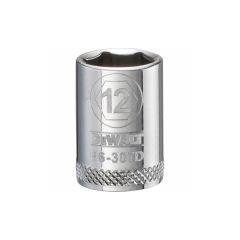 12 mm - 6 Point Short 3/8" Drive Socket