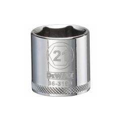 21 mm - 6 Point Short 3/8" Drive Socket