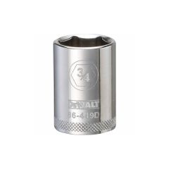 3/4" - 6 Point Short 1/2" Drive Socket