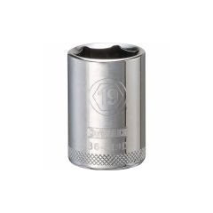 19 mm - 6 Point Short 1/2" Drive Socket
