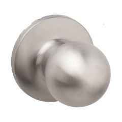 Poignée pour porte de passage, pêne ajustable, acier inoxydable