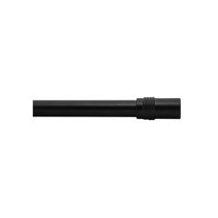 Extensible Metal Curtain Rod Set 28"-48" - Black