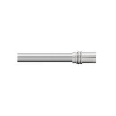 Extensible Metal Curtain Rod Set 28"-48" - Nickel