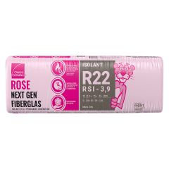 Fiberglass Insulation Wool – R-22 – 5.5" x 15" x 47" – 49 sq ft
