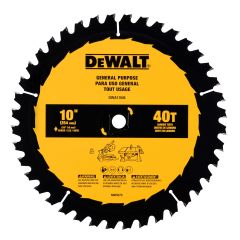 Lame de scie circulaire tout usage 10"(254 MM), 40 Dents au Carbure
